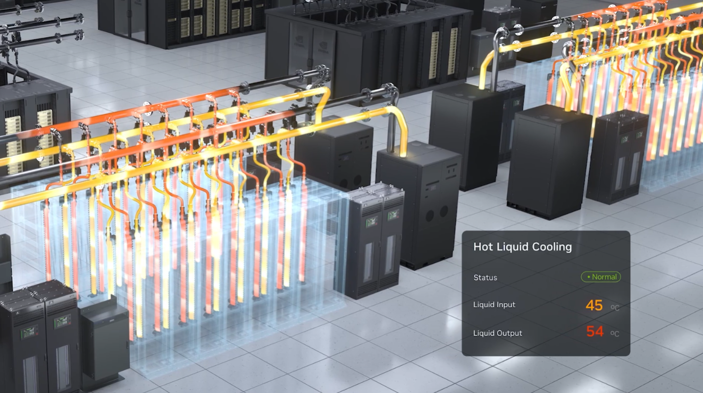 NVIDIA's AI Servers Now Run 100% Liquid-Cooled — at 45°C, Hotter Than Bath Water